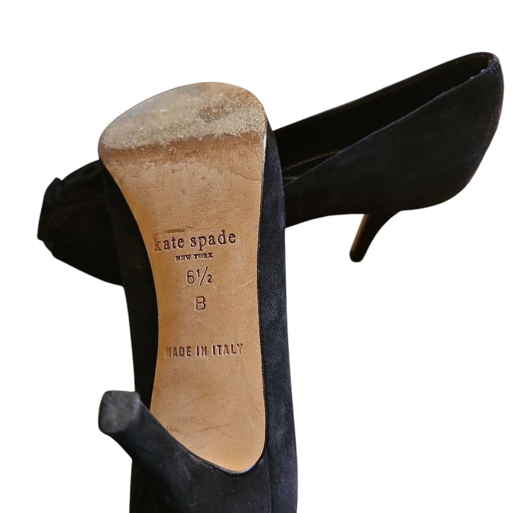 Kate Spade‎ Black Peep Toe Heels - Picture 4 of 4